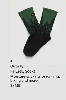 MEC Outway Fir Crew Socks offer