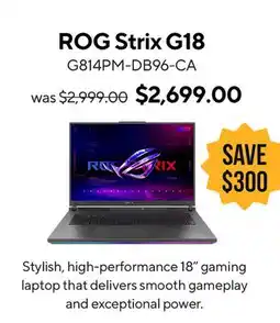 ASUS ROG Strix G18 Laptop offer