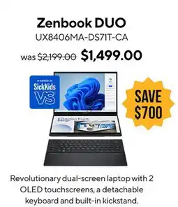 ASUS Zenbook DUO Laptop offer
