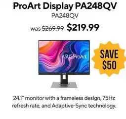 ASUS ProArt Display PA248QV Monitor offer