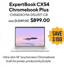 ASUS ExpertBook CX54 Chromebook Plus Laptop offer