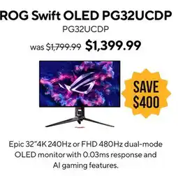 ASUS ROG Swift OLED PG32UCDP Monitor offer