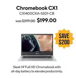 ASUS Chromebook CX1 Laptop offer