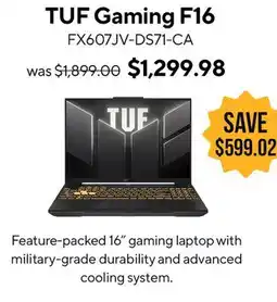 ASUS 16 gaming laptop offer