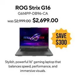 ASUS ROG Strix G16 Laptop offer