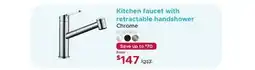 Bath Depot Kitchen faucet with retractable handshower Chrome offer