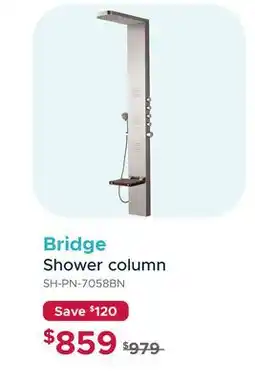Bath Depot Bridge Shower column offer