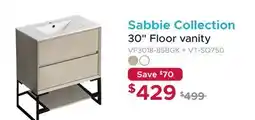 Bath Depot Sabbie Collection 30 Floor vanity offer