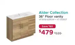 Bath Depot Alder Collection 36 Floor vanity offer