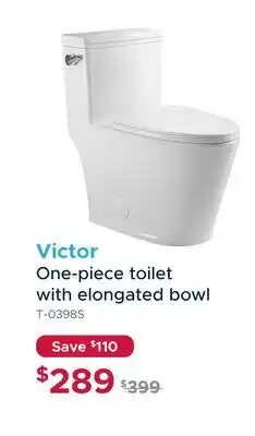 Bath Depot Victor One-piece toilet with elongated bowl offer