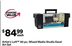 Michaels Artist's Loft 90 pc. mixed media Studio Easel Art Set offer