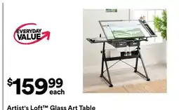 Michaels Artist's Loft Glass Art Table offer