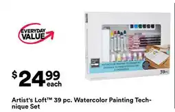 Michaels Artist's Loft 39 pc. Watercolor Painting Technique Set offer