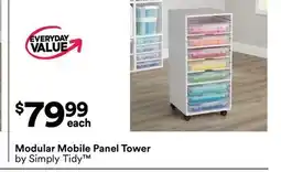 Michaels modular mobile Panel Tower by Simply Tidy offer