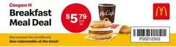 McDonald's Breakfast MealDeal offer