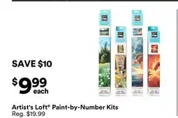 Michaels Artist's Loft Paint-by-Number Kits offer