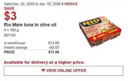Costco Rio Mare tuna in olive oil offer