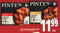 Metro Pinty's breaded chicken or wings offer