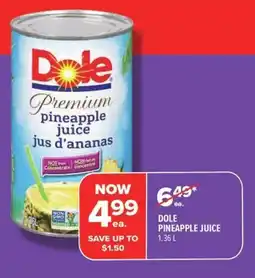 Metro Dole pineapple juice offer