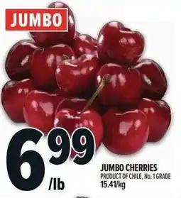 Metro Jumbo cherries offer