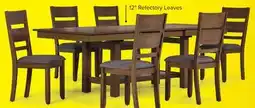 Leon's Brook Bay 7 Piece Extendable Dining Set - Sand, Brown offer
