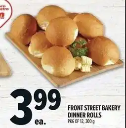 Metro Front street bakery dinner rolls offer