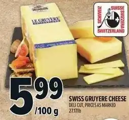 Metro Swiss gruyere cheese offer