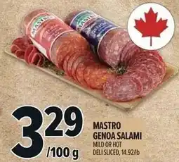 Metro Mastro genoa salami offer