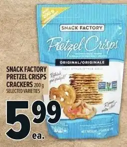 Metro Snack factory pretzel crisps crackers offer