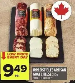 Metro Irresistibles artisan goat cheese offer