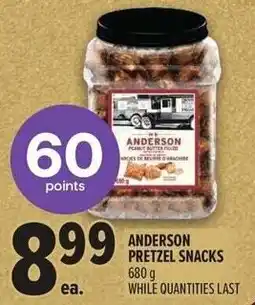 Metro Anderson pretzel snacks offer