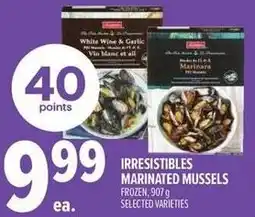 Metro Irresistibles marinated mussels offer