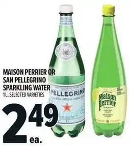 Metro Maison perrier or san pellegrino sparkling water offer