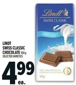 Metro Lindt swiss classic chocolate offer