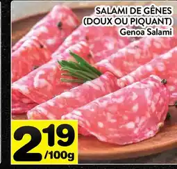 Supermarché PA SALAMI DE GÊNES (DOUX OU PIQUANT) | Genoa Salami offer