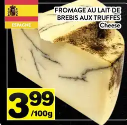Supermarché PA FROMAGE AU LAIT DE BREBIS AUX TRUFFES | Cheese offer