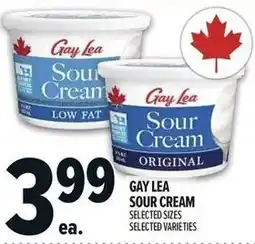 Metro Gay lea sour cream offer