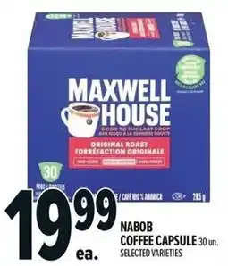 Metro Nabob coffee capsule offer