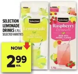 Metro Selection lemonade drinks offer