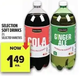 Metro Selection soft drinks offer