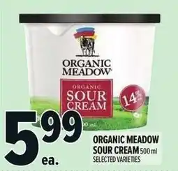 Metro Organic meadow sour cream offer