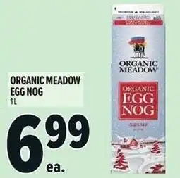 Metro Organic meadow egg nog offer