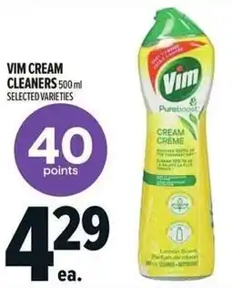 Metro Vim cream cleaners offer
