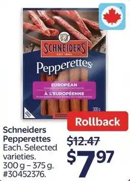 Walmart Schneiders Pepperettes offer