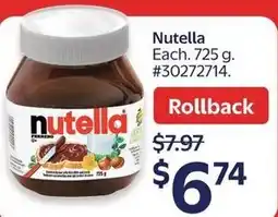 Walmart Nutella offer
