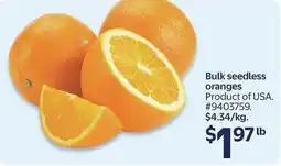 Walmart Bulk seedless oranges offer