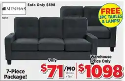 Surplus Furniture Cindy Rosie Smoke Sofa/Loveseat Set offer