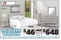 Surplus Furniture Aurora Oak 3-Piece Queen Bedroom Set offer