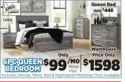 Surplus Furniture Bronyan Gray 6-Piece Queen Bedroom Set offer