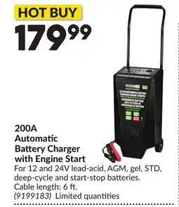 Princess Auto 200A Automatic Battery Charger with Engine Start offer